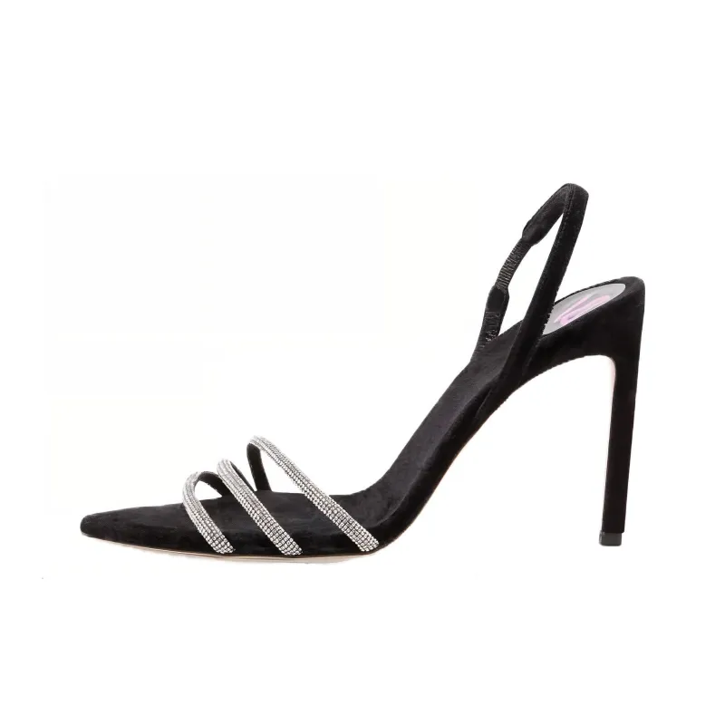 BETTINA VERMILLON Strap Sandals 10.5cm Women's Black-0