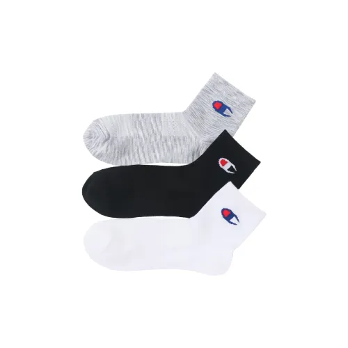 Champion SS24 Mid-Calf Socks Men's 3 Pack Mixed Color