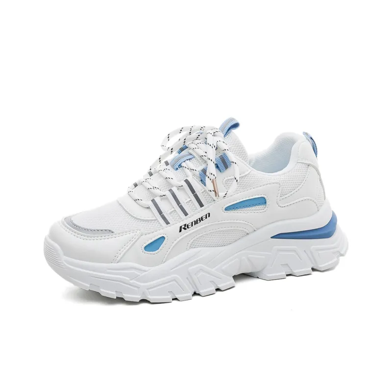 RENBEN Anti-Slip And Wear-Resistant Height Increasing Low-Top Chunky Sneakers Women's-2