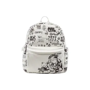 LiNing League Of Legends Collaboration Polyester Backpack Regular Unisex Ivory & Black All Over Print