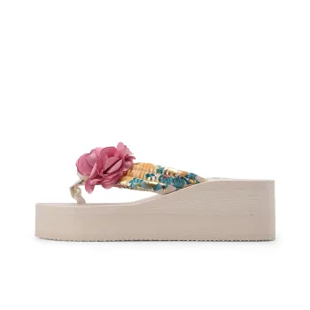 XMISTUO Rubber Sole Embroidery Quiet Odor-Resistant Abrasion-Resistant Slip-Resistant Flip Flops Women's
