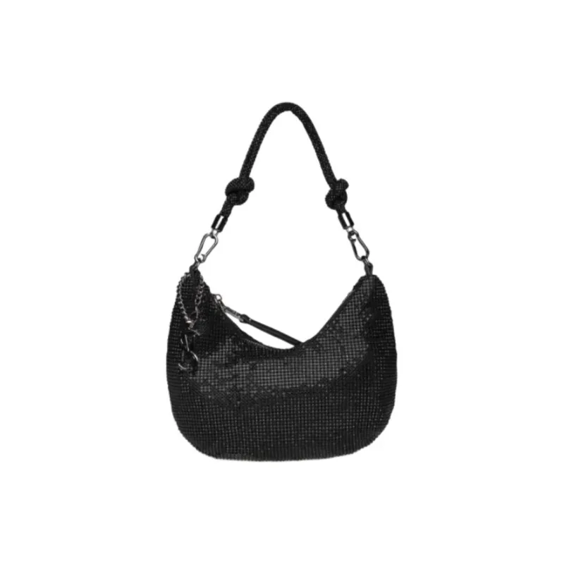 STEVE MADDEN PU Shoulder Bag Regular Women's Silver/Black/Red-4