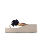 7356 Beige with Blue Floral