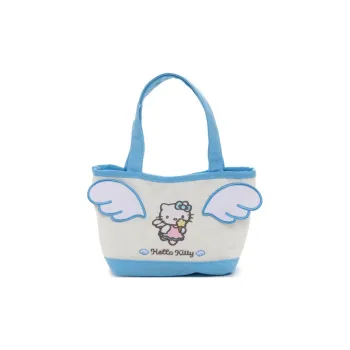 Sanrio Canvas Bag, Tote Bag, Shopping Bag, Handbag Mini Women's Beige Blue