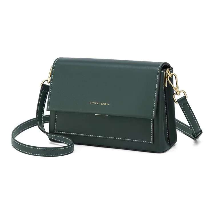 Simvay Clos Cow Leather Small Square Bag Shoulder Bag Regular Women's Burgundy/Black/Gray Green-13