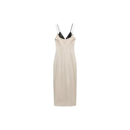 ZARA Slip Dresses Women's White