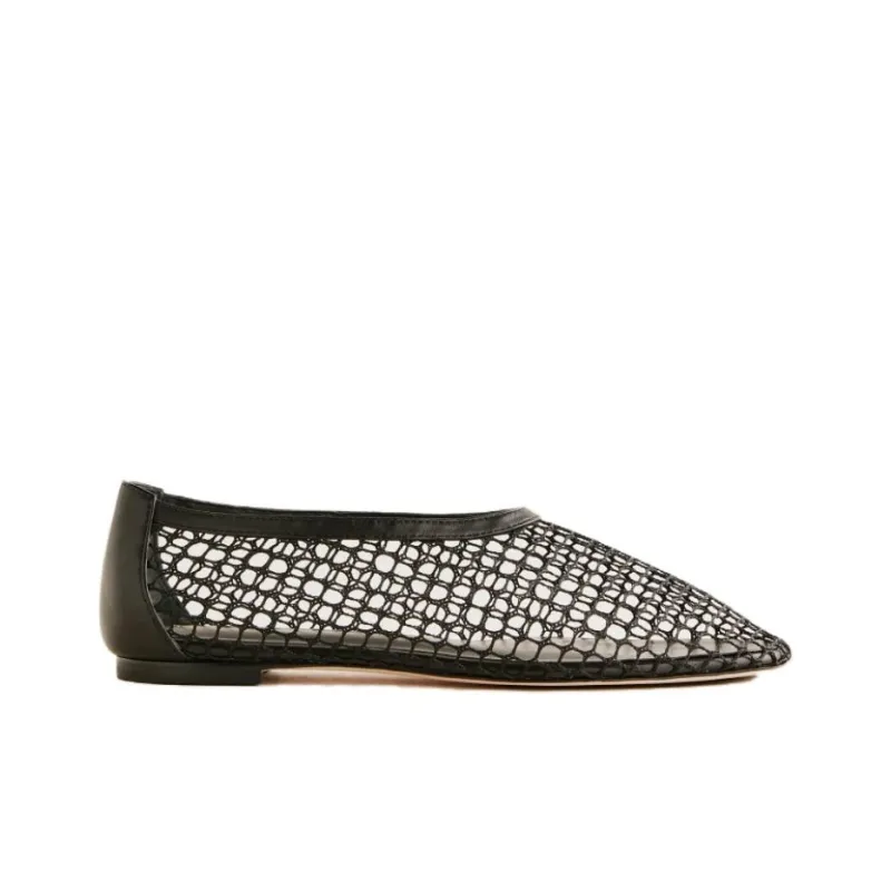 REFORMATION Britt Casual Single Shoes Women's Black-1