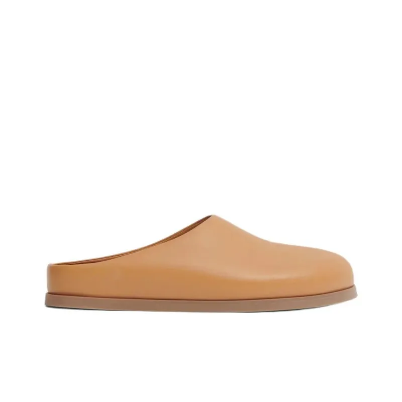 MANSUR GAVRIEL Closed Toe Slippers, Birkenstock Shoes Women's Brown-1