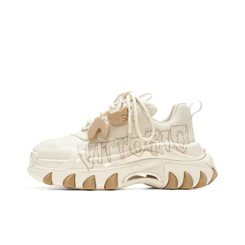 VITTORIO VENTURA Chunky Sneakers Women's Apricot White