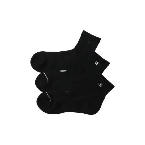 Champion SS24 Mid-Calf Socks Men's 3 Pack Black