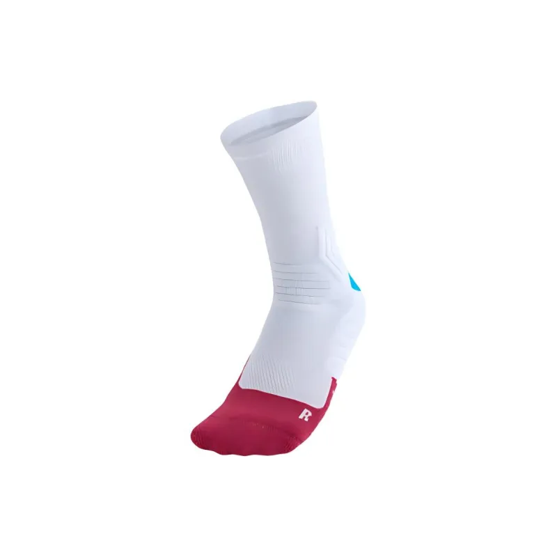 Anta Basketball Collection Basketball Socks Unisex 1 Pack Pure White/Chiffon Pink-0
