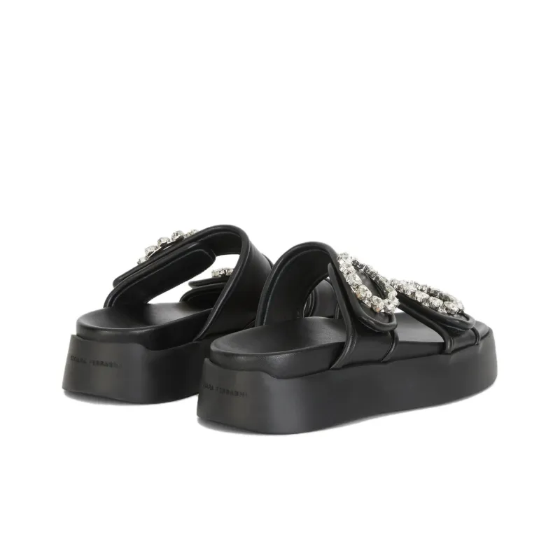 CHIARA FERRAGNI Slide Slippers Women's Black-3