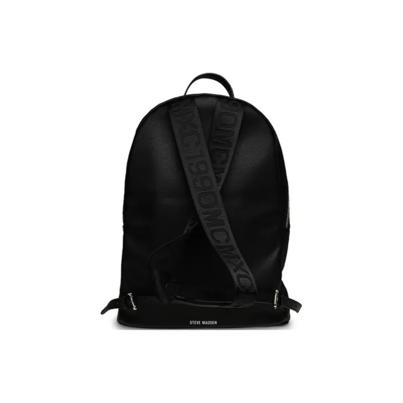 STEVE MADDEN PU Backpack Medium Size Unisex Black/White-2