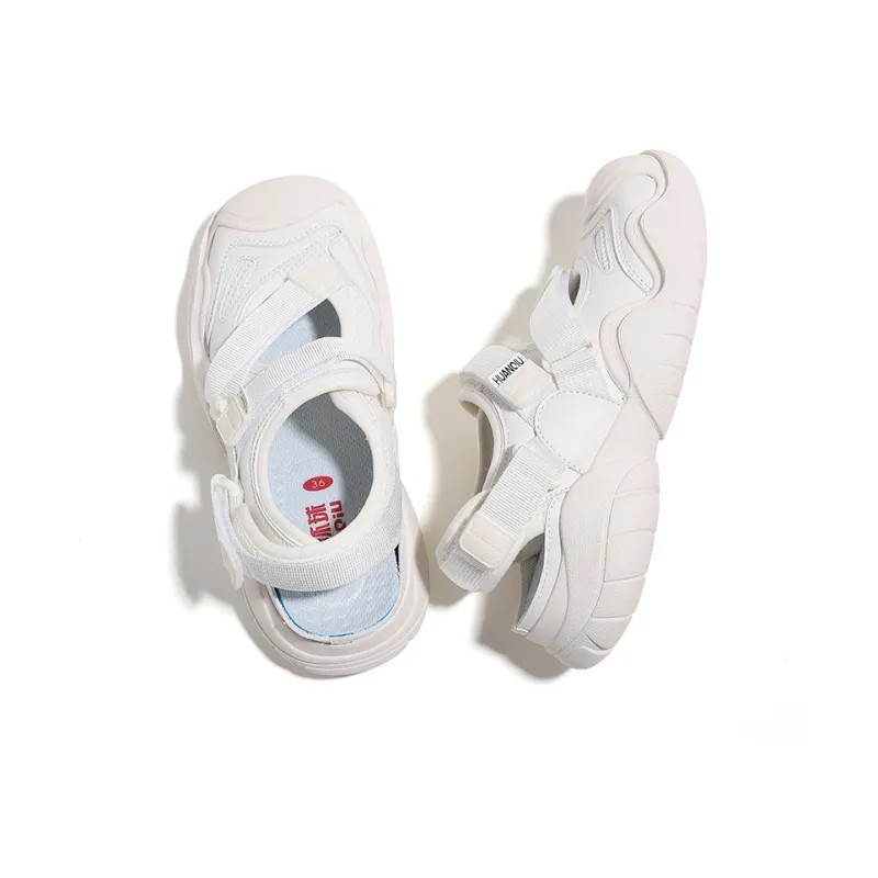 HUANQIU Wear resistant, Lightweight, Breathable, And Non slip. Low Top Casual Shoes Women's Beige-4
