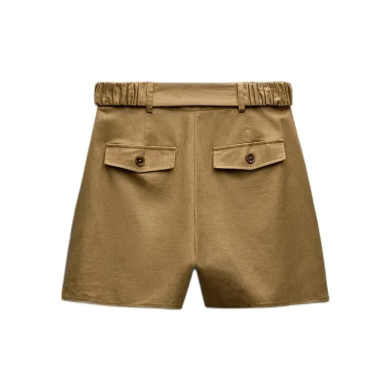 ZARA Casual Short Skirts Women's Tan-1