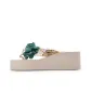 7356m with Green Floral Print