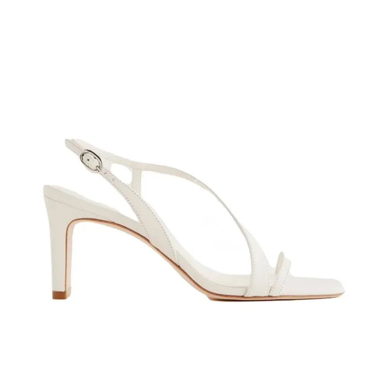 REFORMATION Milo Strap Sandals 7.5cm Women's White-1