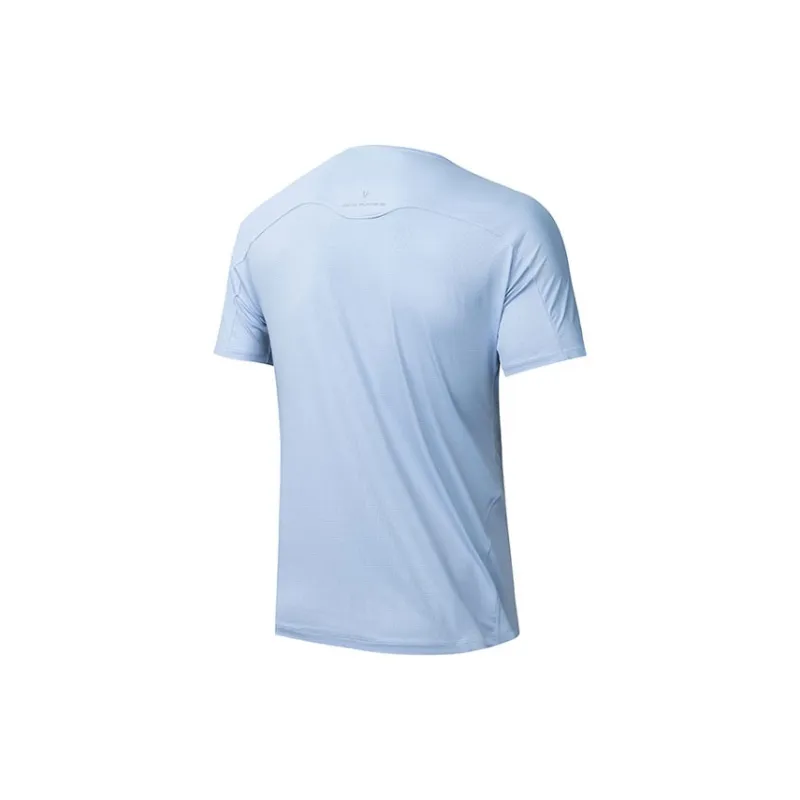 Anta Running Collection T Shirt Men's Awakening Cloud Blue-1