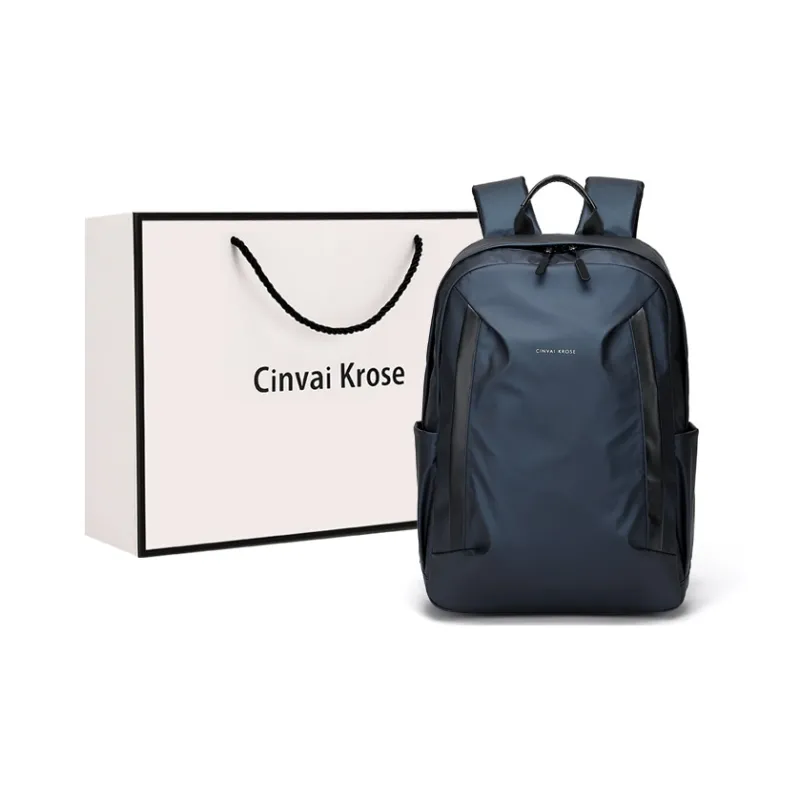 CinvaiKrose Fabric Backpack Large Size Men's Gray/Black/Blue-12