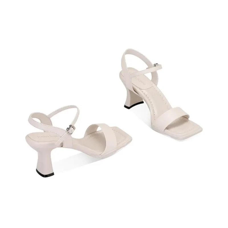 JESSICA SOPHIA One Strap Sandals 6cm Women's Black-6