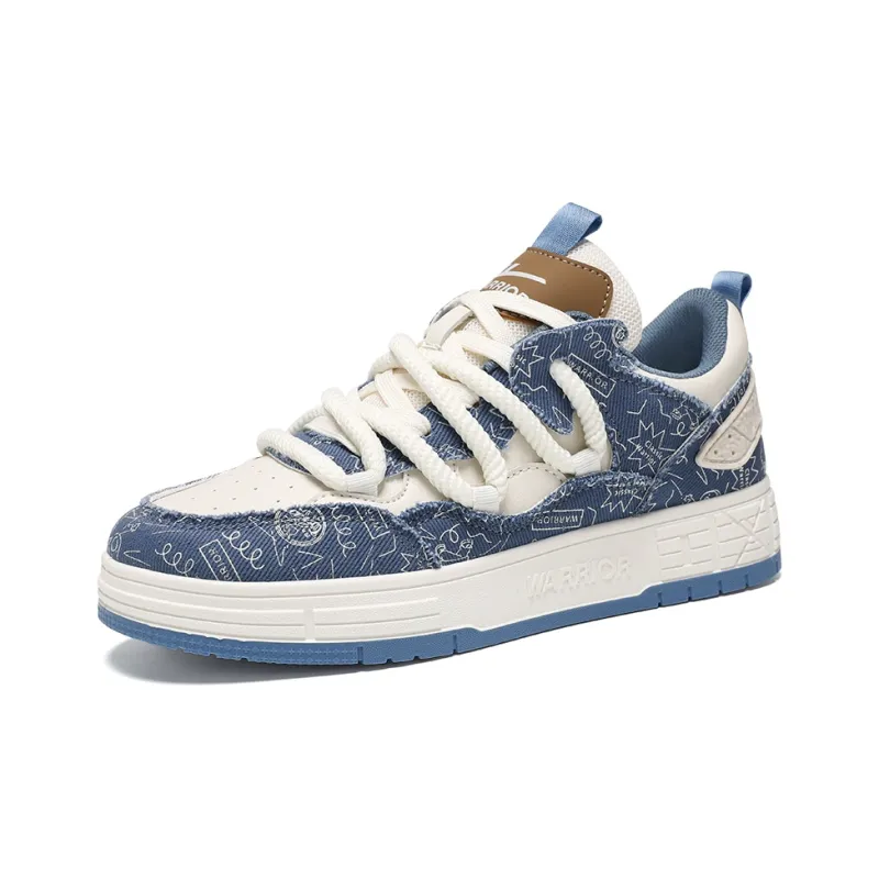 Warrior Height Increasing, Abrasion Resistant, Lightweight, And Breathable Low Top Skateboard Shoes Unisex-45