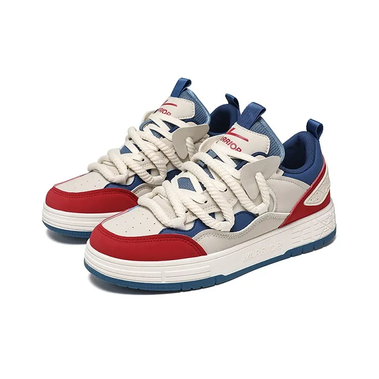 Warrior Height Increasing, Abrasion Resistant, Lightweight, And Breathable Low Top Skateboard Shoes Unisex-9