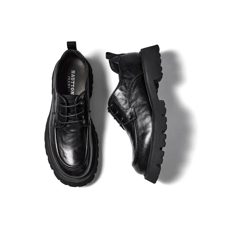 Hautton Jeans Dress Shoes Men's Black-2