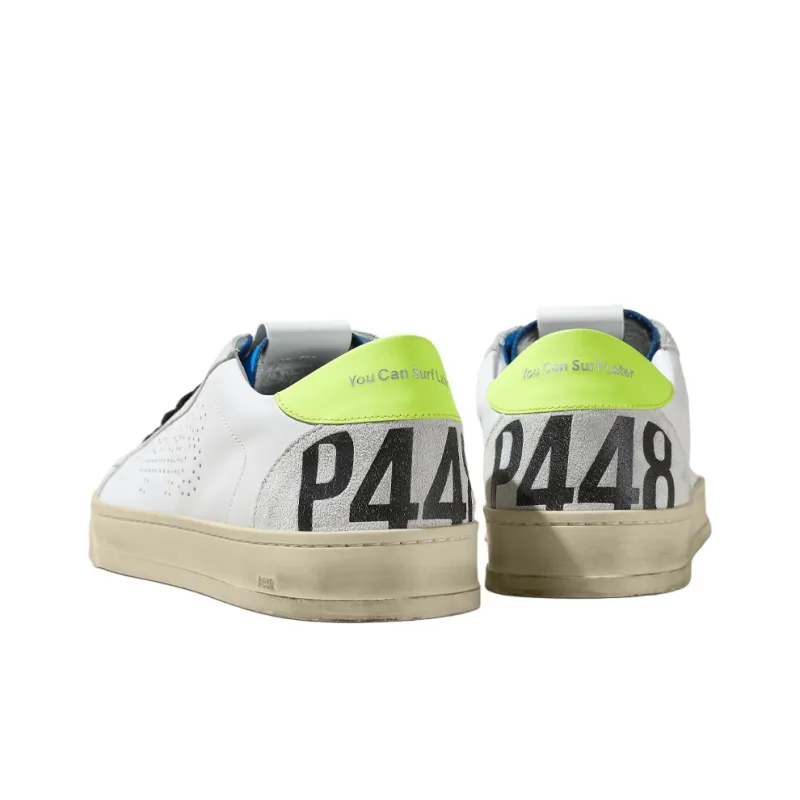 P448 Jack Sweden Low-Top Skateboard Shoes Men's White-4
