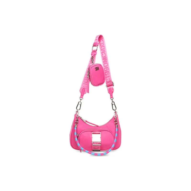 STEVE MADDEN PU Crossbody Bag Shoulder Bag Medium Size Women's Peach Pink-0