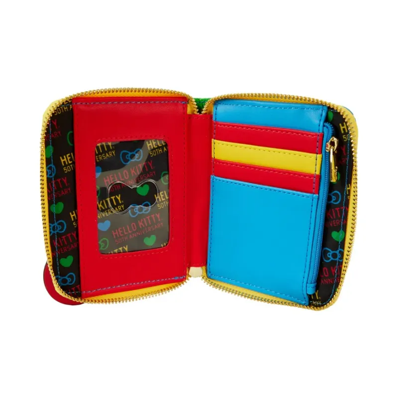 Sanrio Loungefly Collaboration Artificial Leather Wallet Women's Blue & Multicolor-3