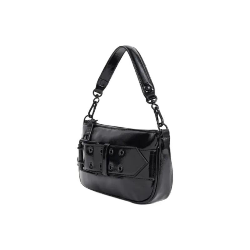 STEVE MADDEN PU Shoulder Bag Crossbody Bag Handbag Small Size Women's Black-1