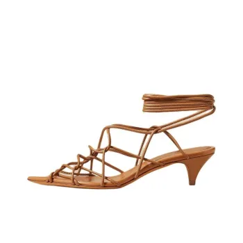 KHAITE Arden Strap Sandals Women's Brown