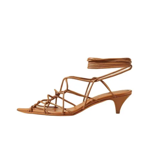 KHAITE Arden Strap Sandals Women's Brown
