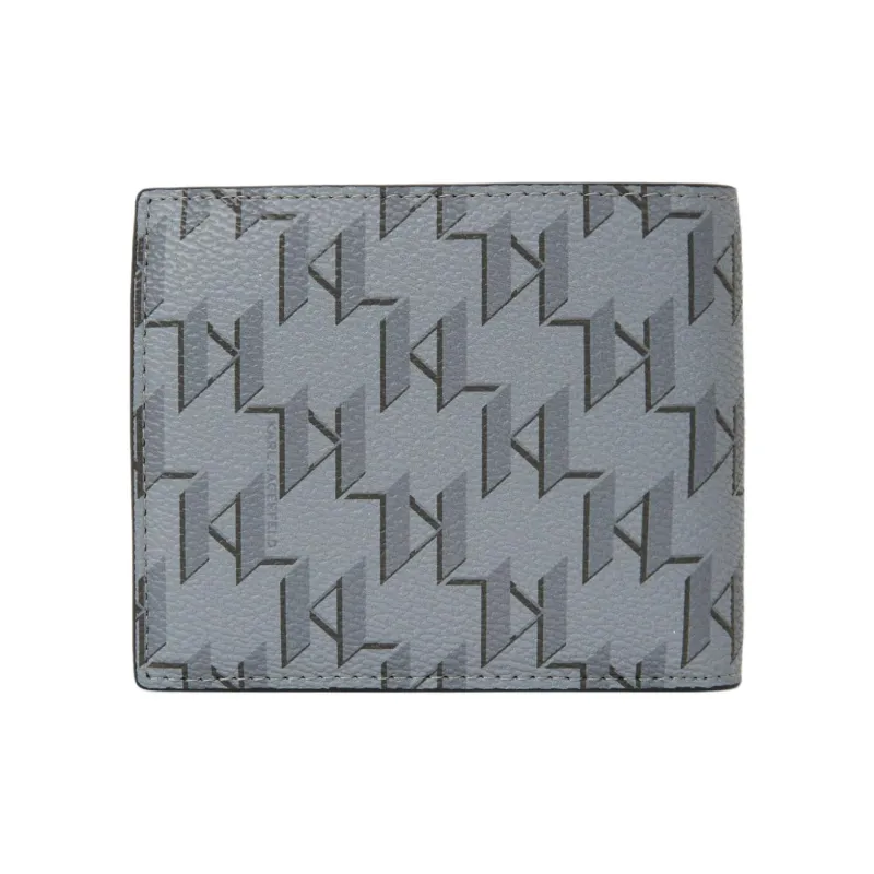 KARL LAGERFELD Polyurethane Wallet Men's Gray-1