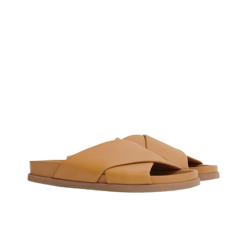 MANSUR GAVRIEL Slide Slippers Women's Caramel-2