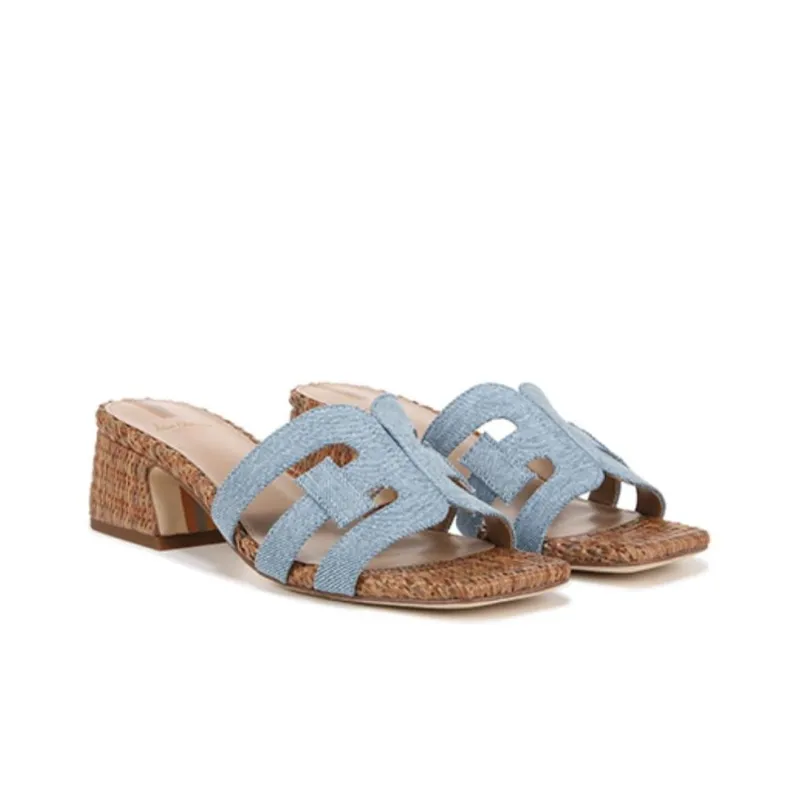 SAM EDELMAN Abrasion Resistant Slide Slippers Women's Blue-3