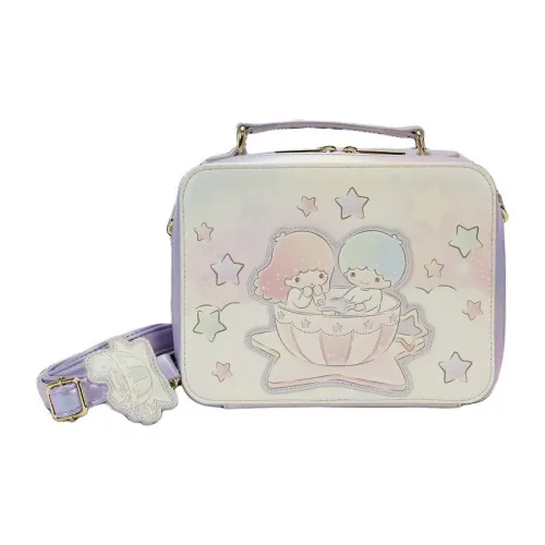 Sanrio LittleTwinStars X Loungefly Collaboration Artificial Leather Handbag Shoulder Bag Crossbody Bag Women's Purple