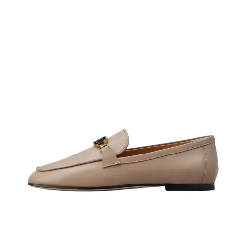 TOD'S Logo-plaque Leather Loafers