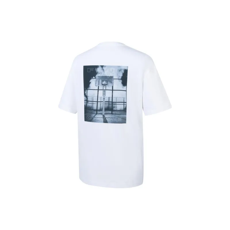 Adidas Drop Shoulder Sleeve T Shirt Men's White-1