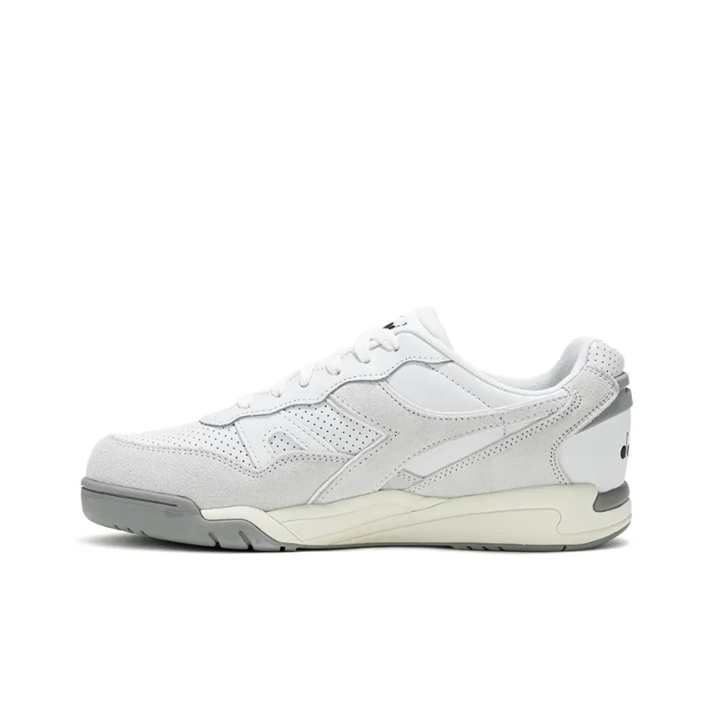 Diadora Winner Anti Slip Wear Resistant Low Top Casual Shoes Unisex White-0