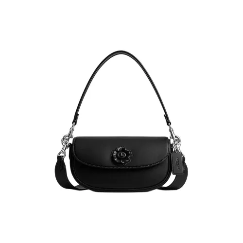 COACH Cow Leather legion Bag, Portable Crossbody Bag, Shoulder Bag Regular Women's Black