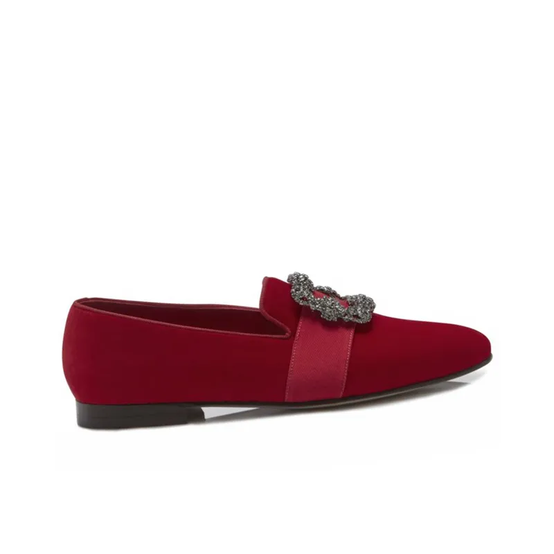 MANOLO BLAHNIK Carlton Casual Shoes Men's Red-2