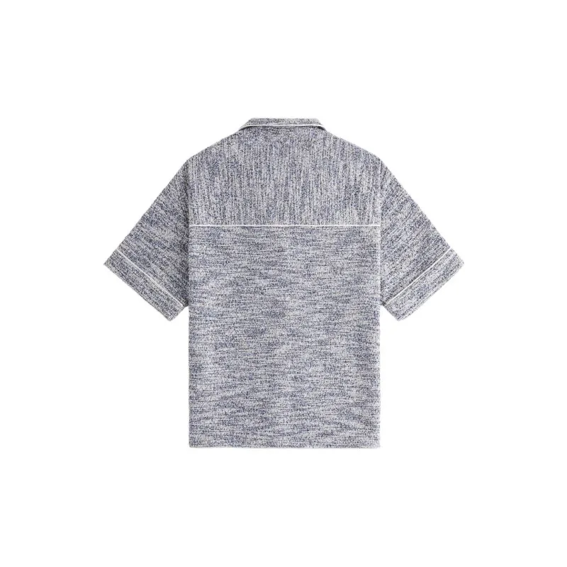 KITH Women's 2024 Summer Collection Nera Tweed Camp Shirt Shirt Women's Gray-1