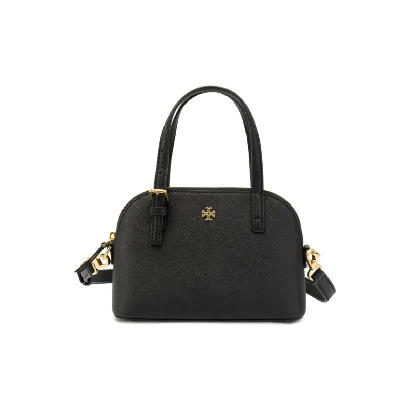 TORY BURCH Emerson Leather Dome Bag One Shoulder Handbag Women's Black-1