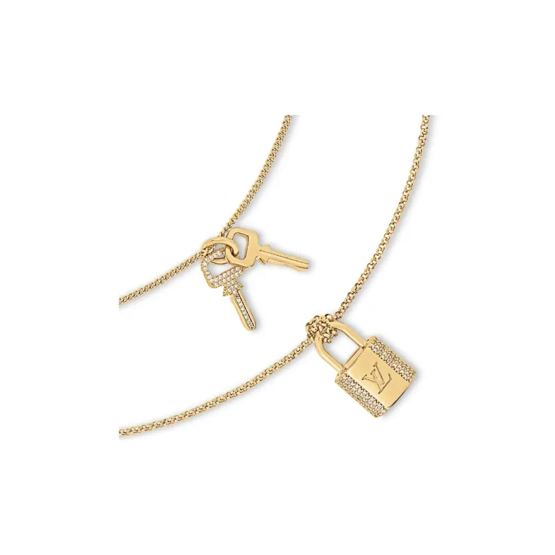 LOUIS VUITTON Lv Padlock Necklace-1