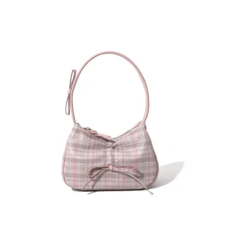 MASTER CANVAS Leather Shoulder Bag Women's Pink