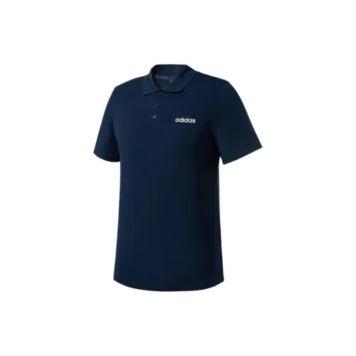 Adidas Polo Shirts Men Navy Blue