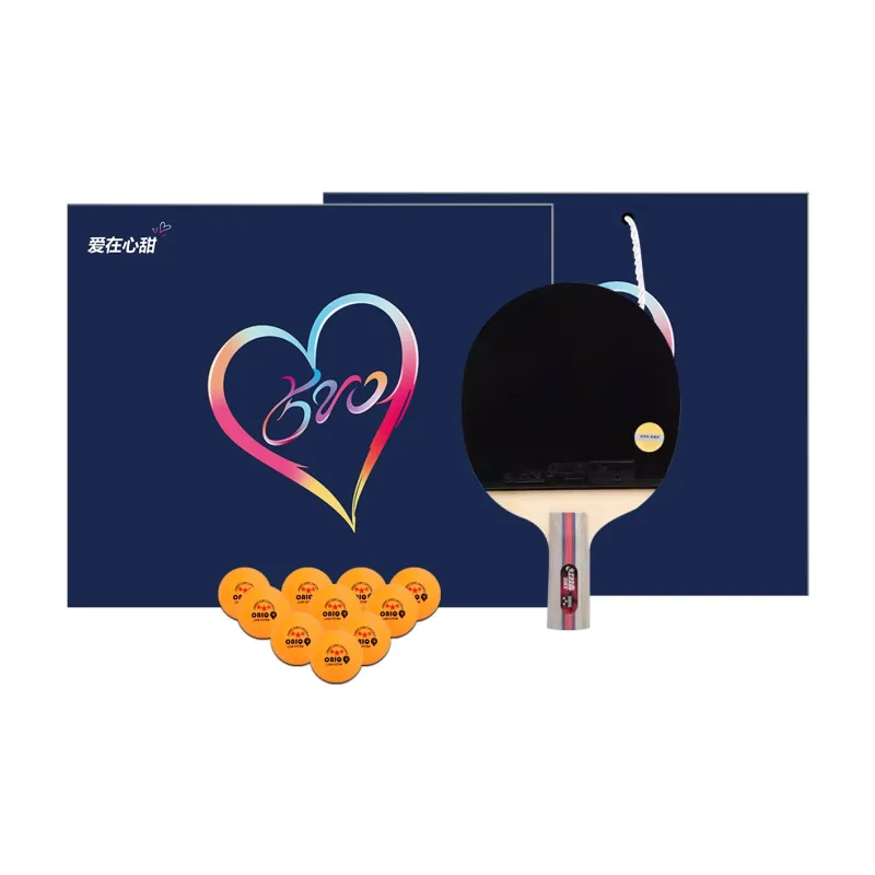 DHS Ping Pong Paddles Unisex Pure Wood Black Red-4