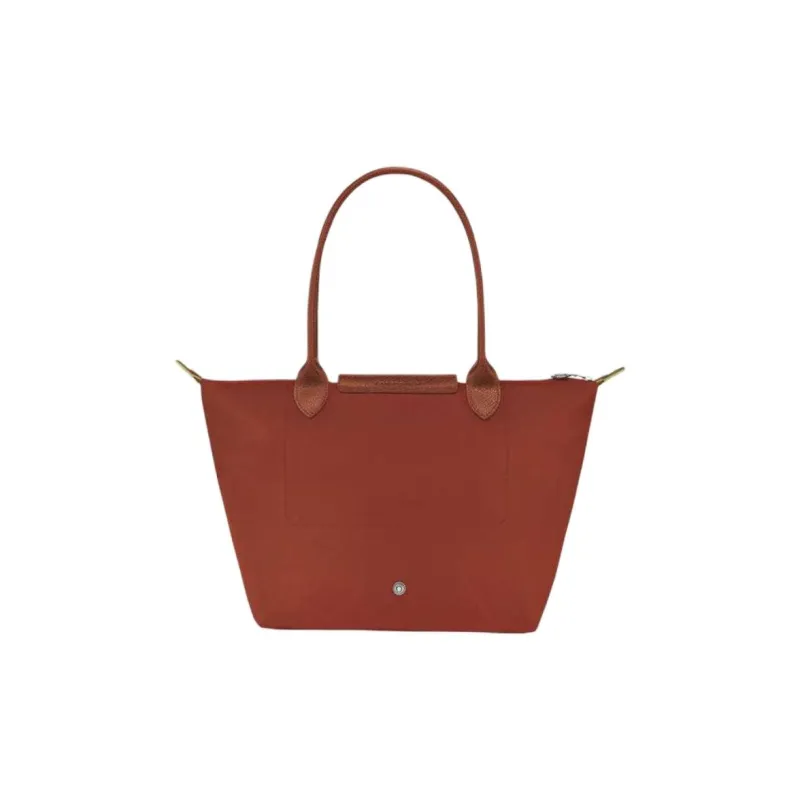 LONGCHAMP Recycled Polyamide Canvas Handbag Shoulder Bag Women's Chestnut-4