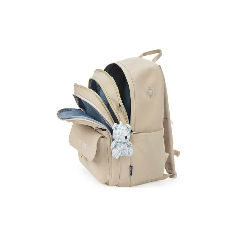 UNIVERSITY OF OXFORD Fabric Backpack Regular Unisex Navy Blue/Taro Purple/Khaki-14